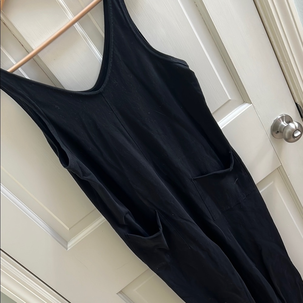 Pact Black 100% Organic Cotton Jumpsuit